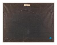 An Embroidered Silk Panel with Latin Script