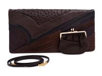 Judith Leiber Mixed Skin Clutch