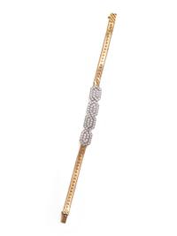 BICOLOR GOLD AND DIAMOND BRACELET
