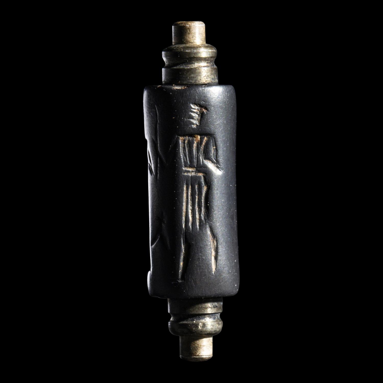 A Neo-Babylonian Hematite Cylinder Seal
