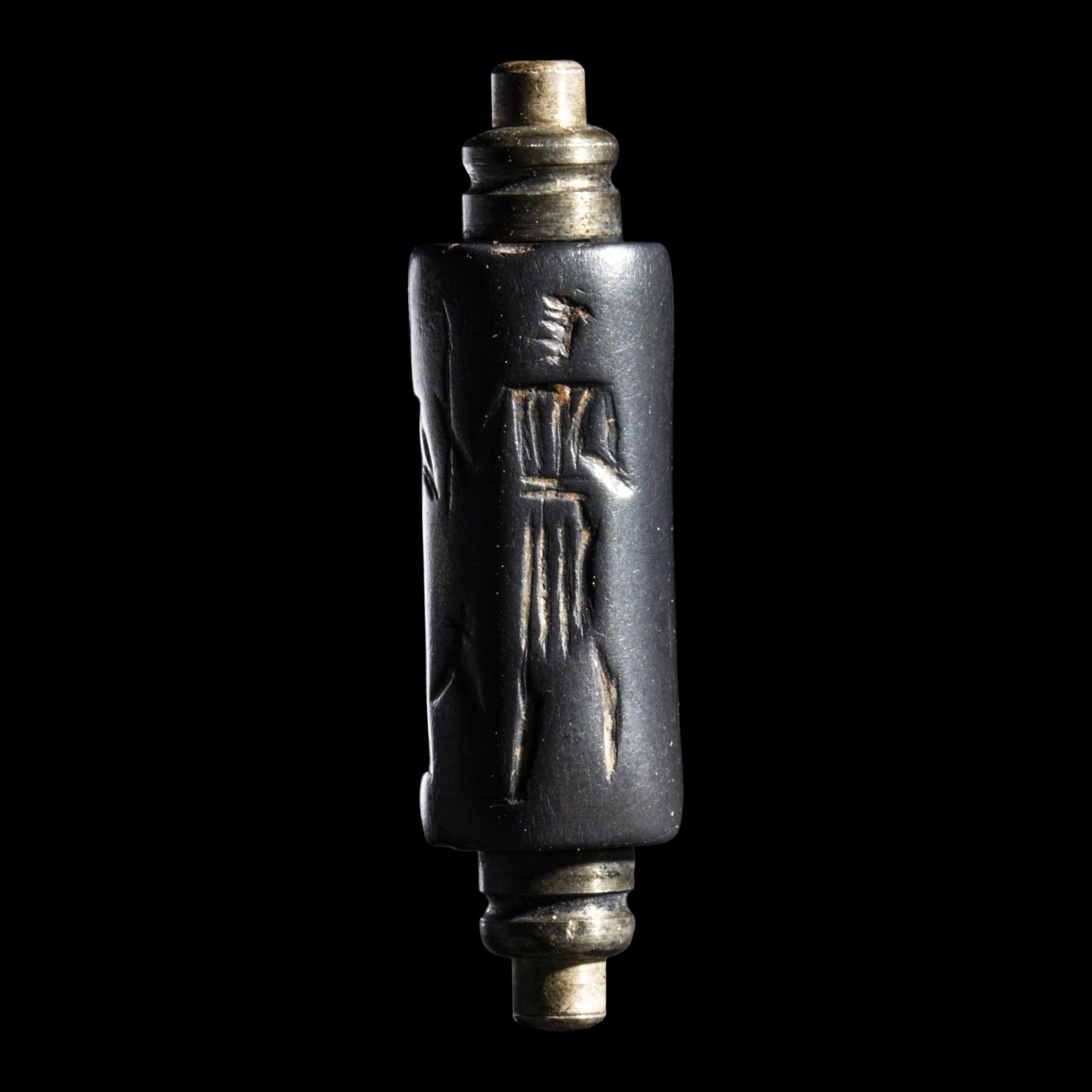 A Neo-Babylonian Hematite Cylinder Seal