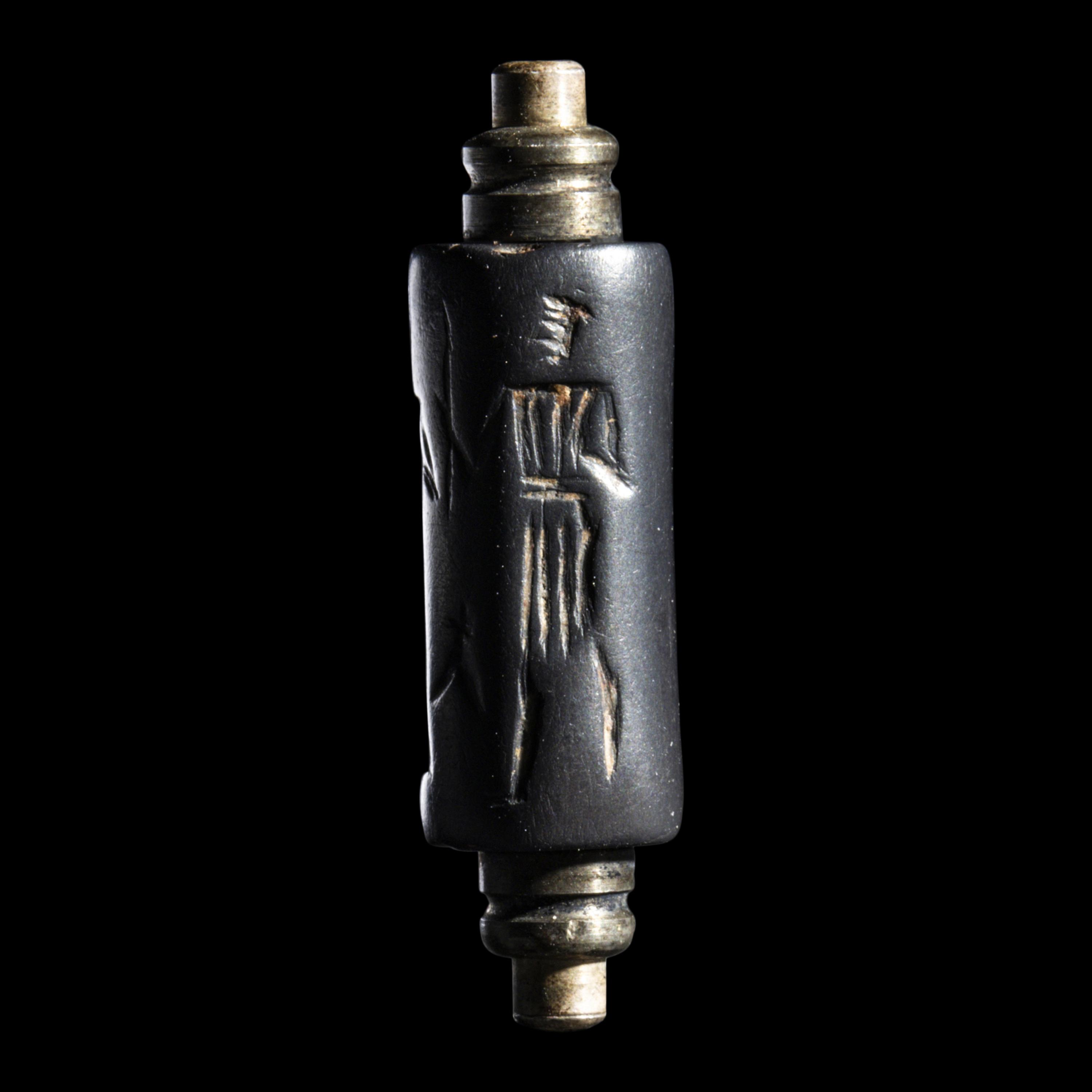 A Neo-Babylonian Hematite Cylinder Seal
