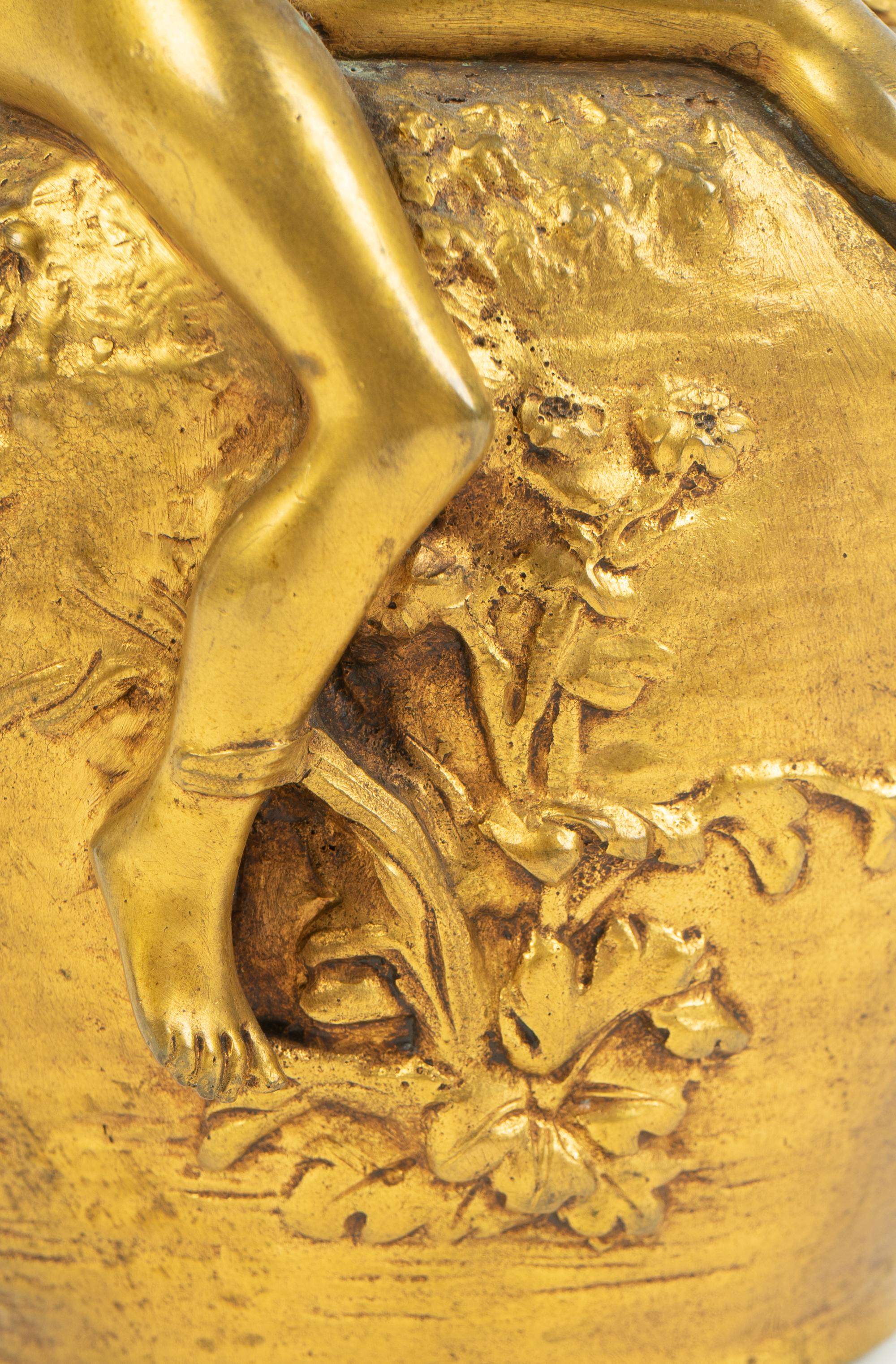 A French Gilt Bronze Pitcher by Alexandre Vibert — 19TH CENTURY