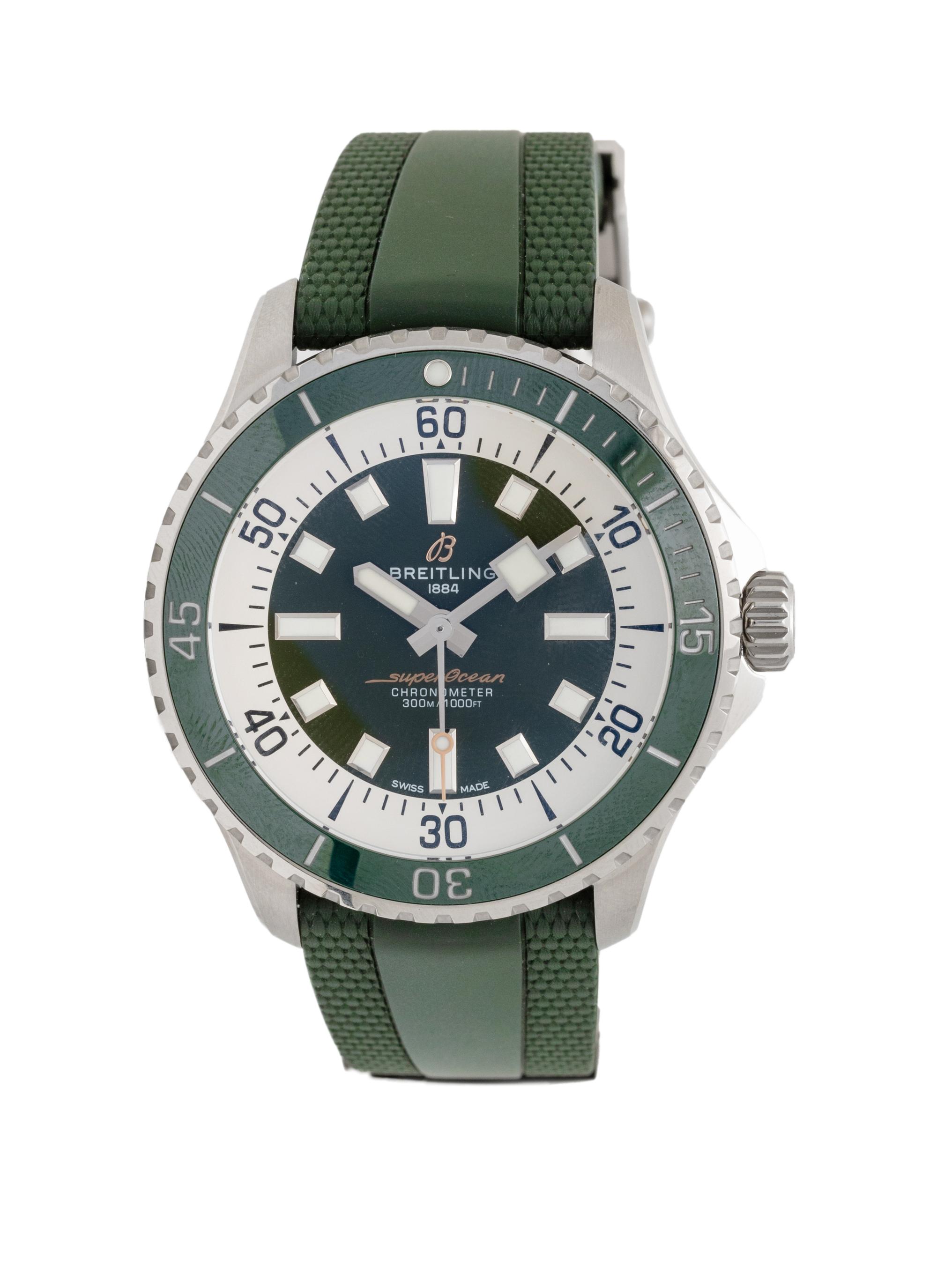 BREITLING, REF. A17376 STAINLESS STEEL 'SUPEROCEAN' WATCH