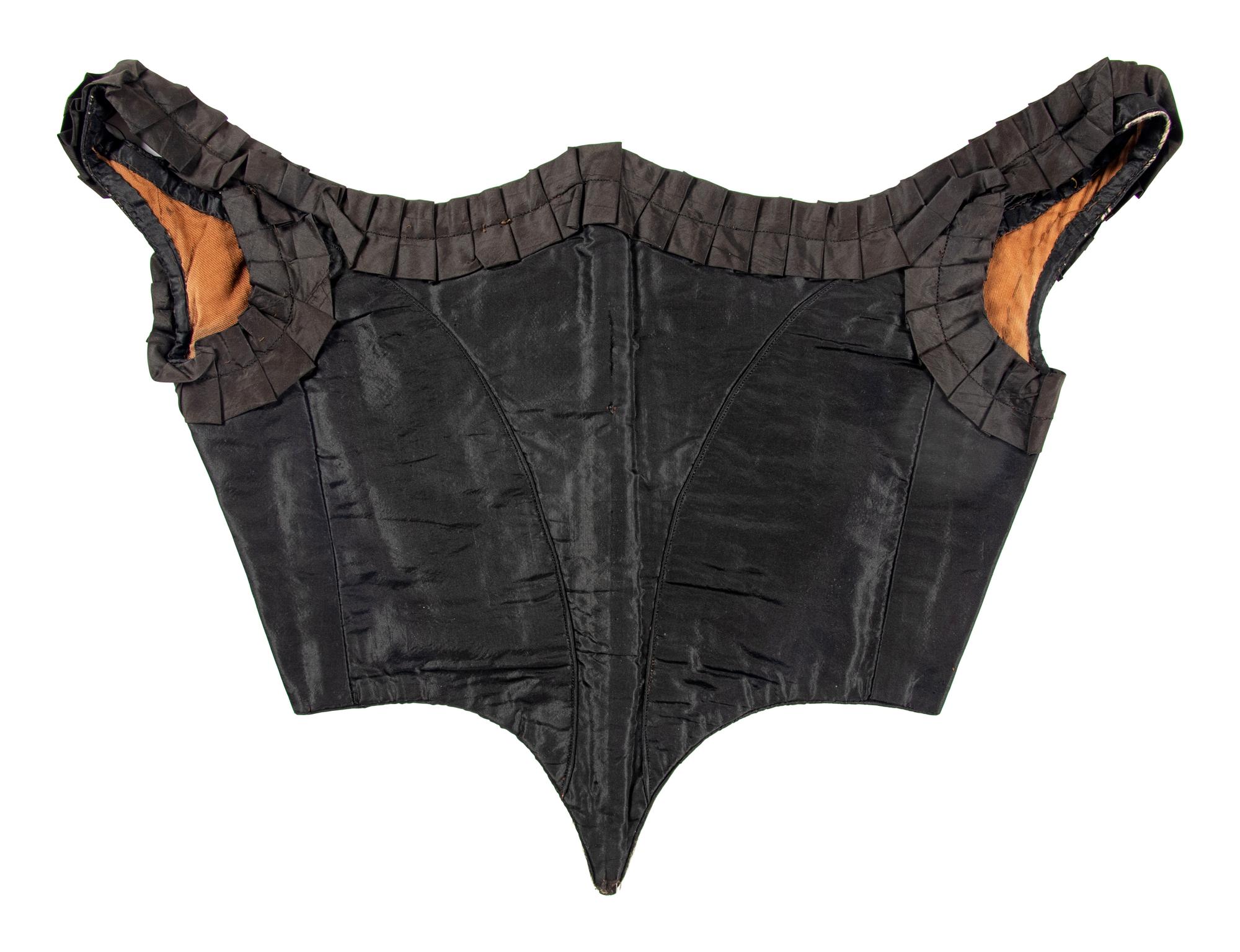 Four "Swiss Waist" Bodices and Corselets, 1860s