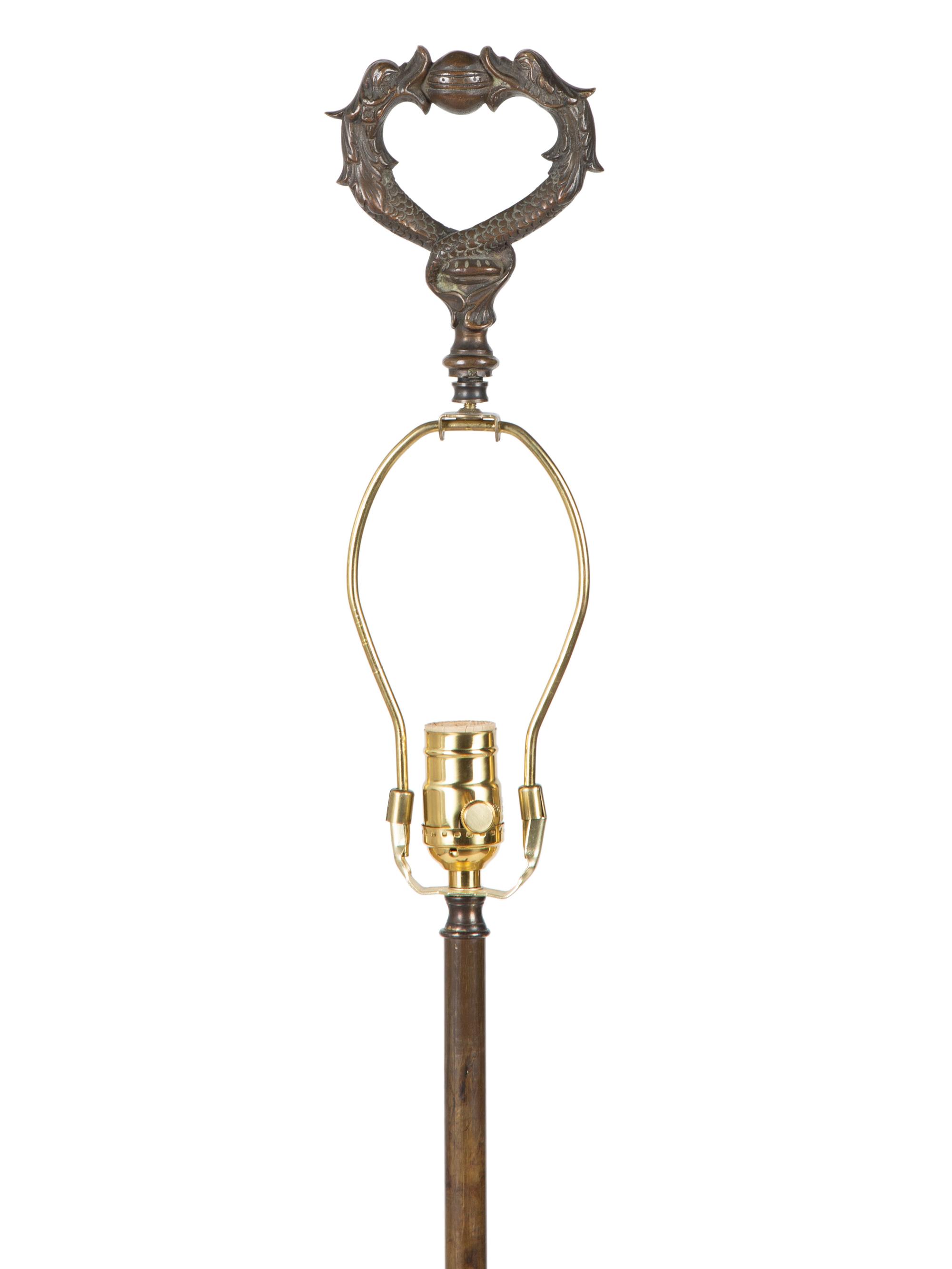 A Grand Tour Style Bronze Oil Lamp — 19TH CENTURY