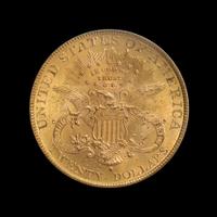 A United States 1892-S Liberty Head $20 Gold Coin