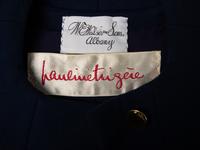 Pauline Trigère, Blue Wool Coat