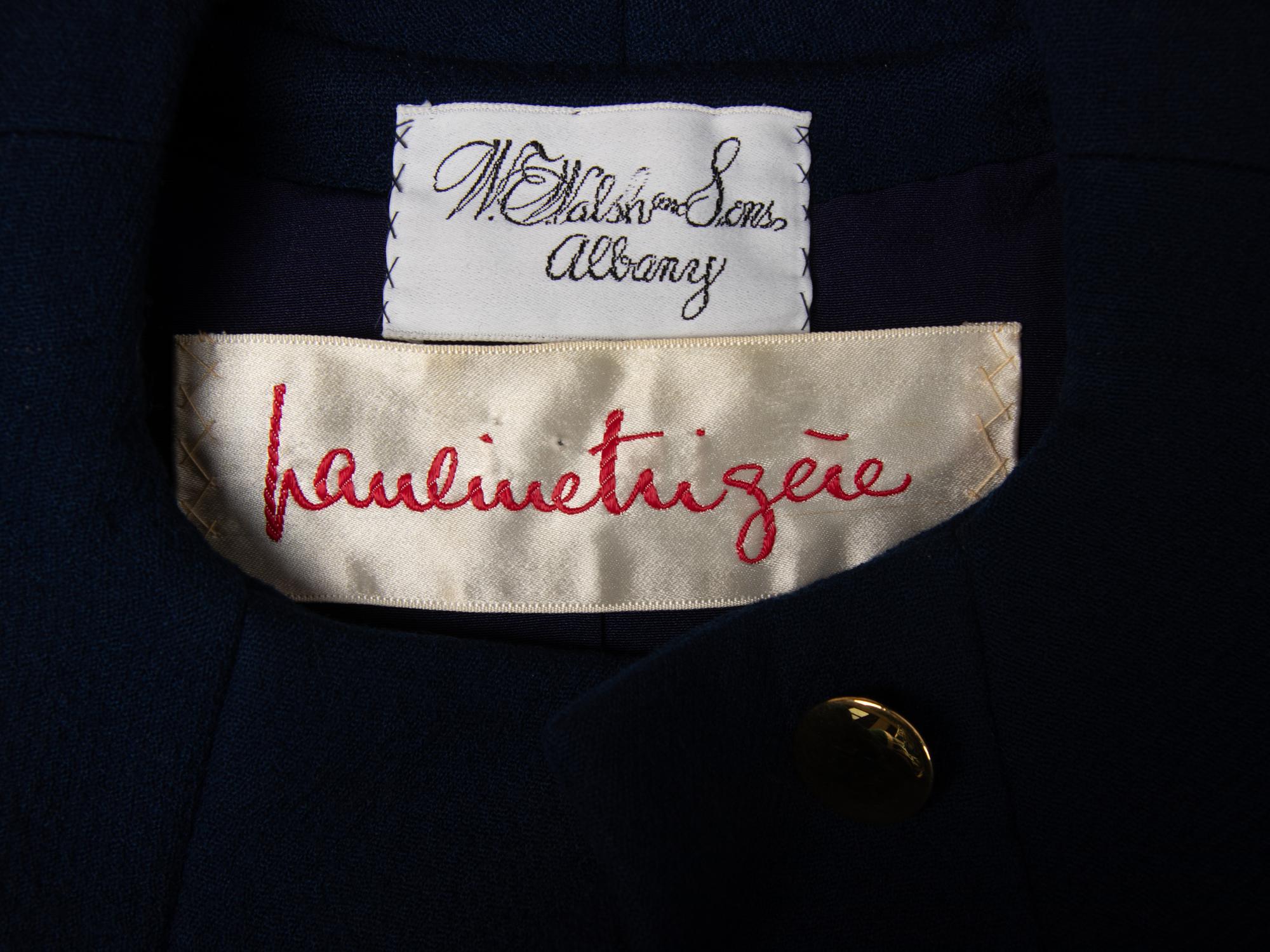 Pauline Trigère, Blue Wool Coat