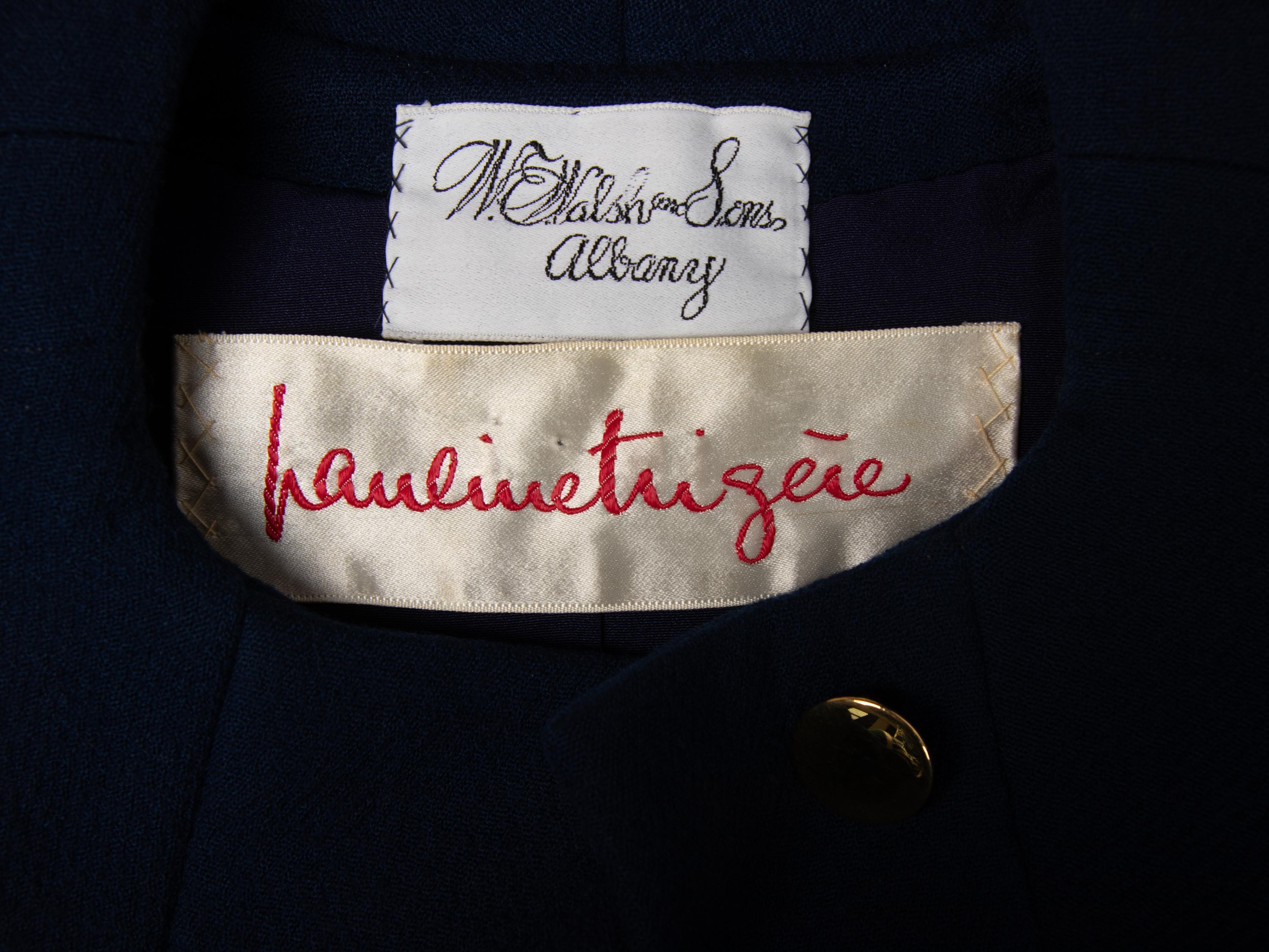 Pauline Trigère, Blue Wool Coat