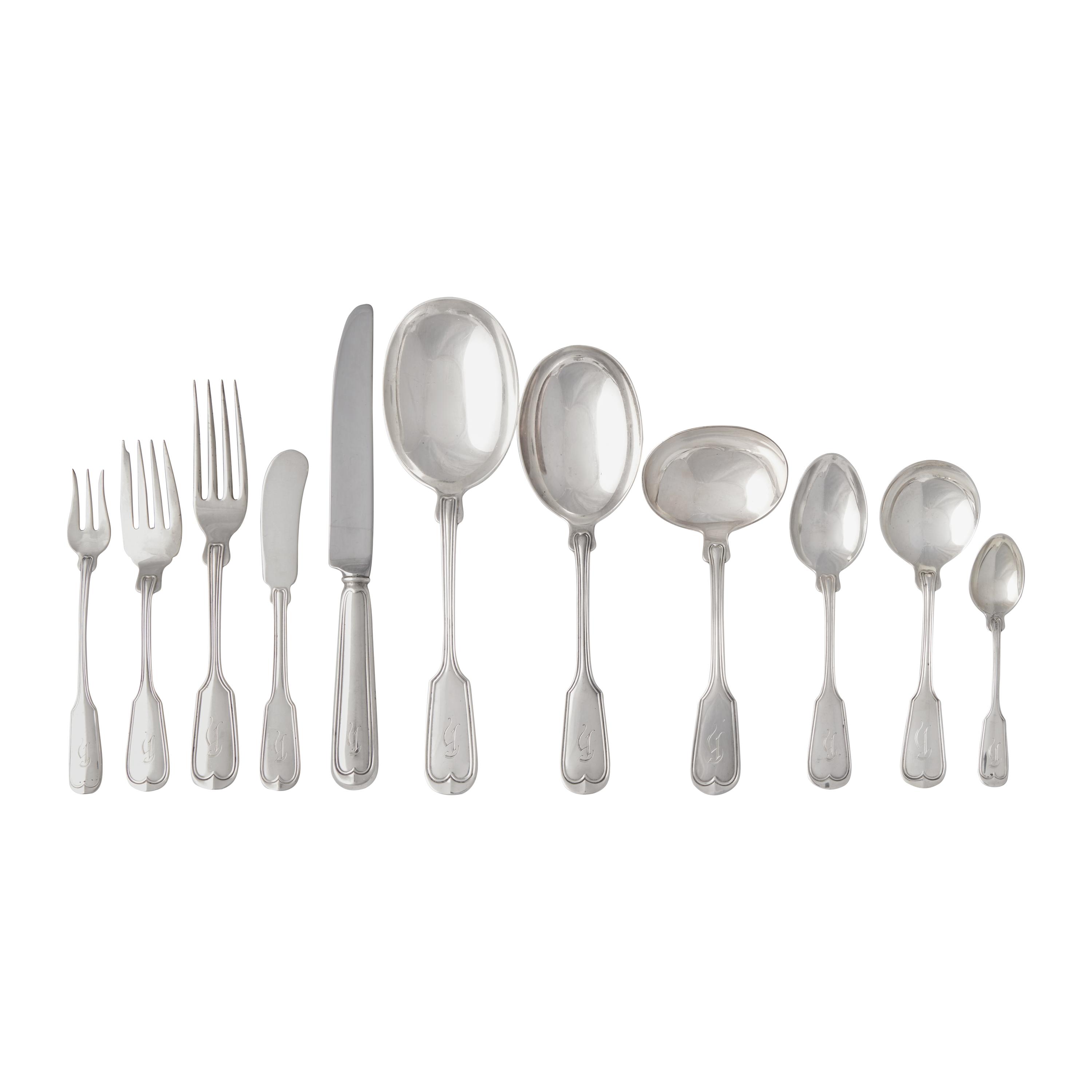 An American Silver Flatware Service
