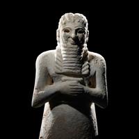 A Sumerian Gypsum Male Worshipper