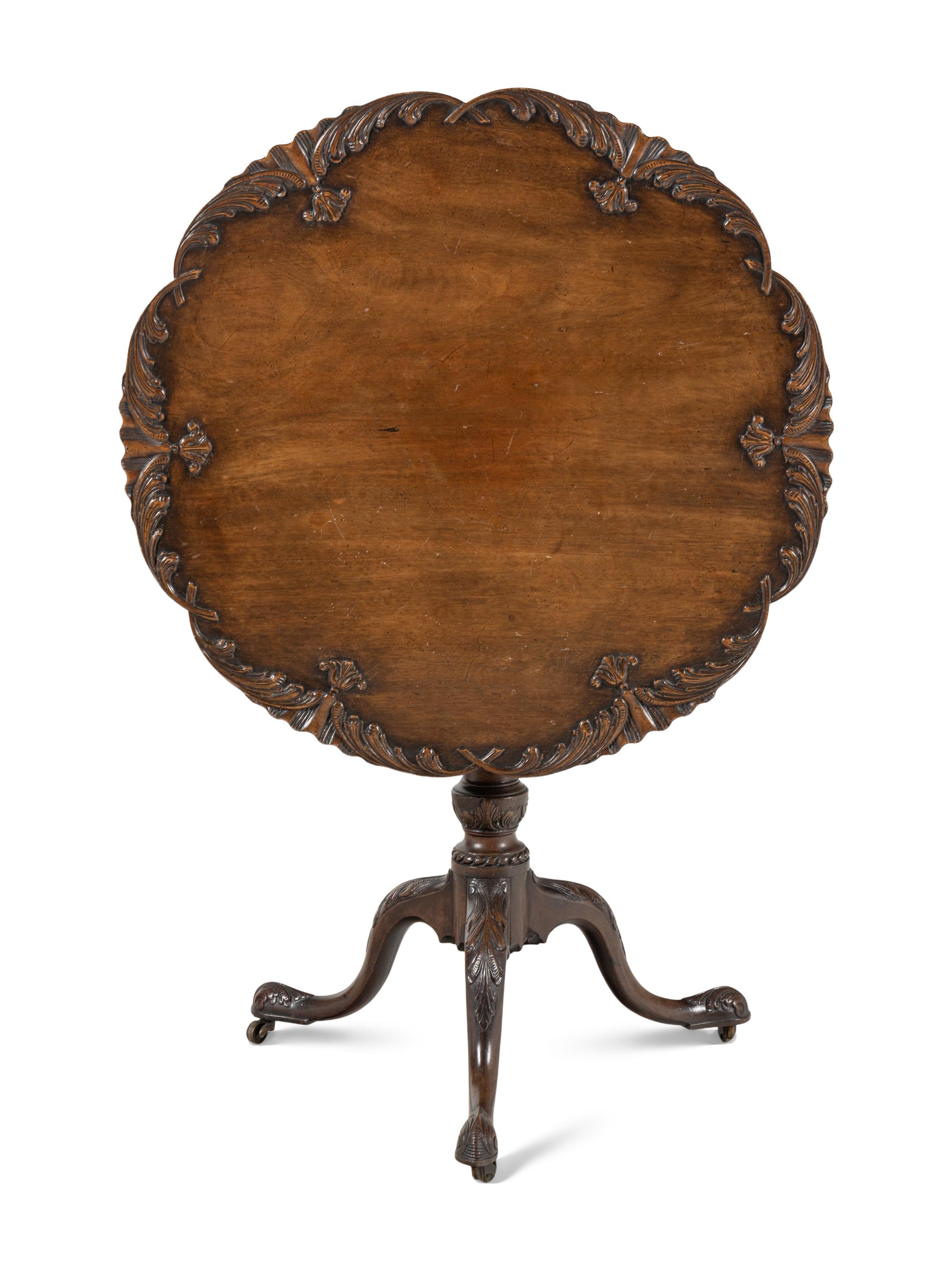 A George III Mahogany Tea Table