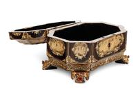 A Chinese Export Lacquered Work Box