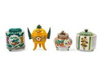 Seven Japanese Porcelain Insence Burners, Koros