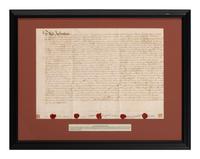 [NEW YORK]. Colonial-era manuscript indentures for property near Wall Street, 1694-1743.