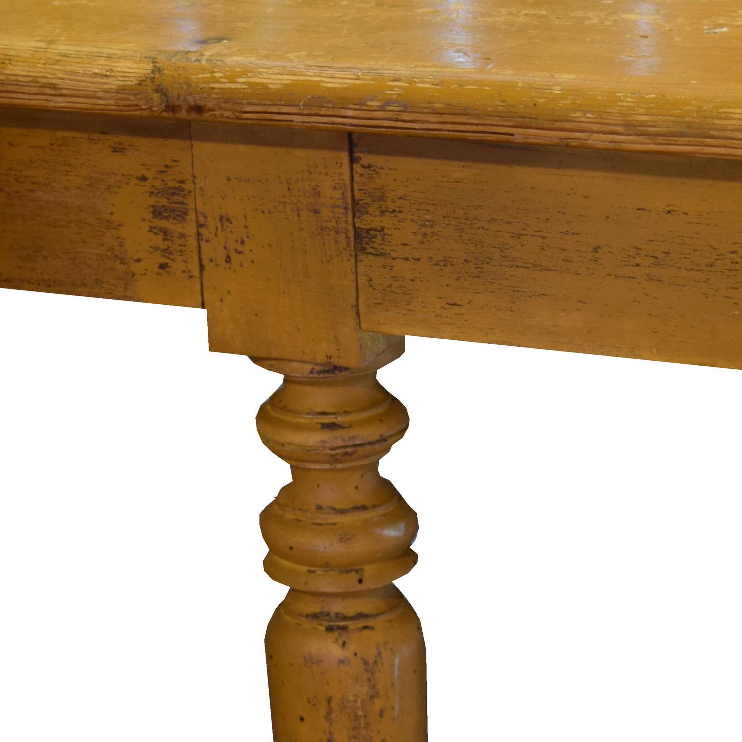 A Painted Store Counter 94" W x 53" D x 30.5" H — Italy, Circa 1900