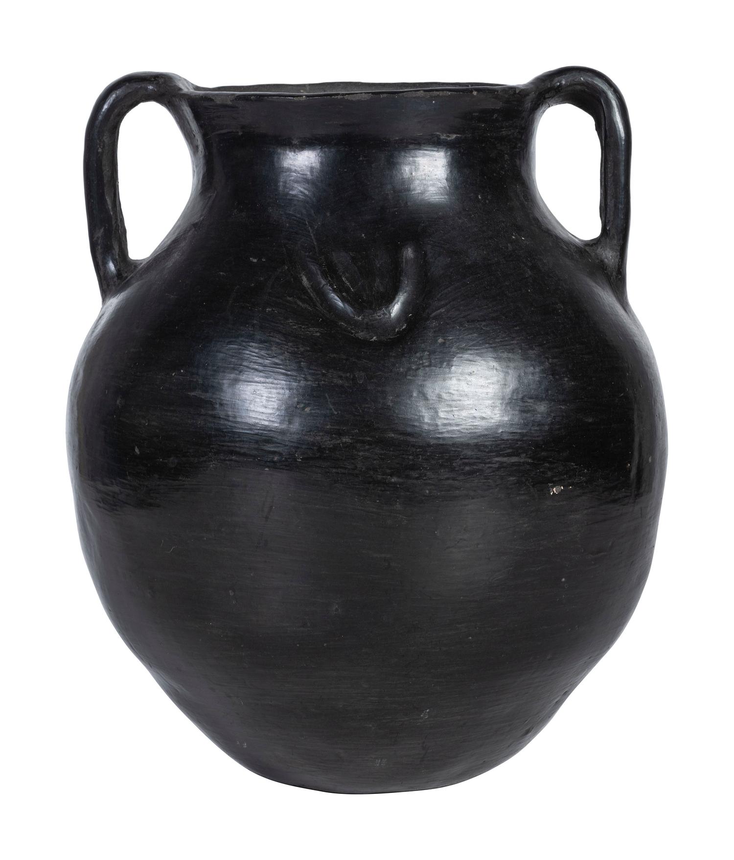 Santa Clara Blackware Pottery Jar