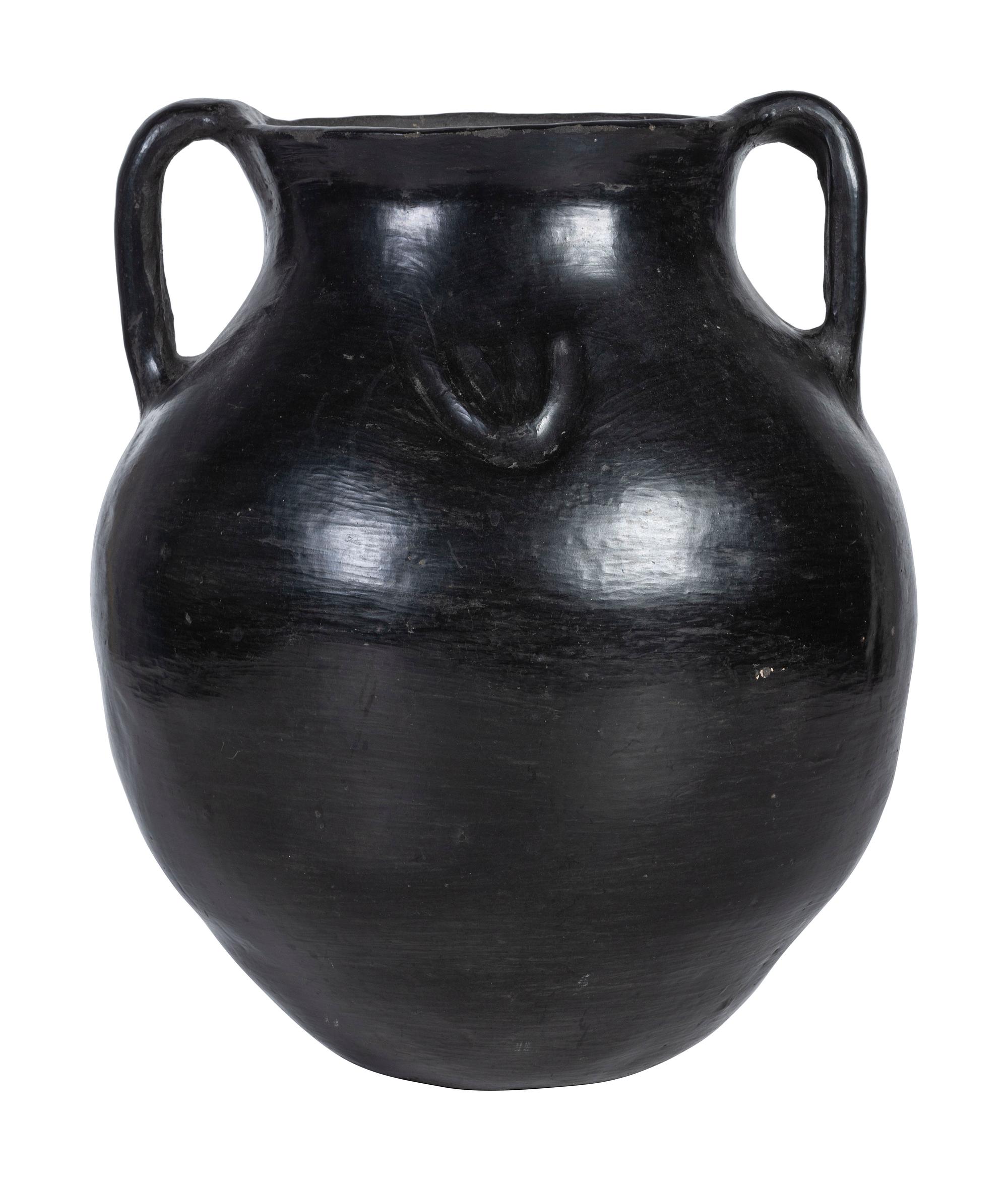 Santa Clara Blackware Pottery Jar