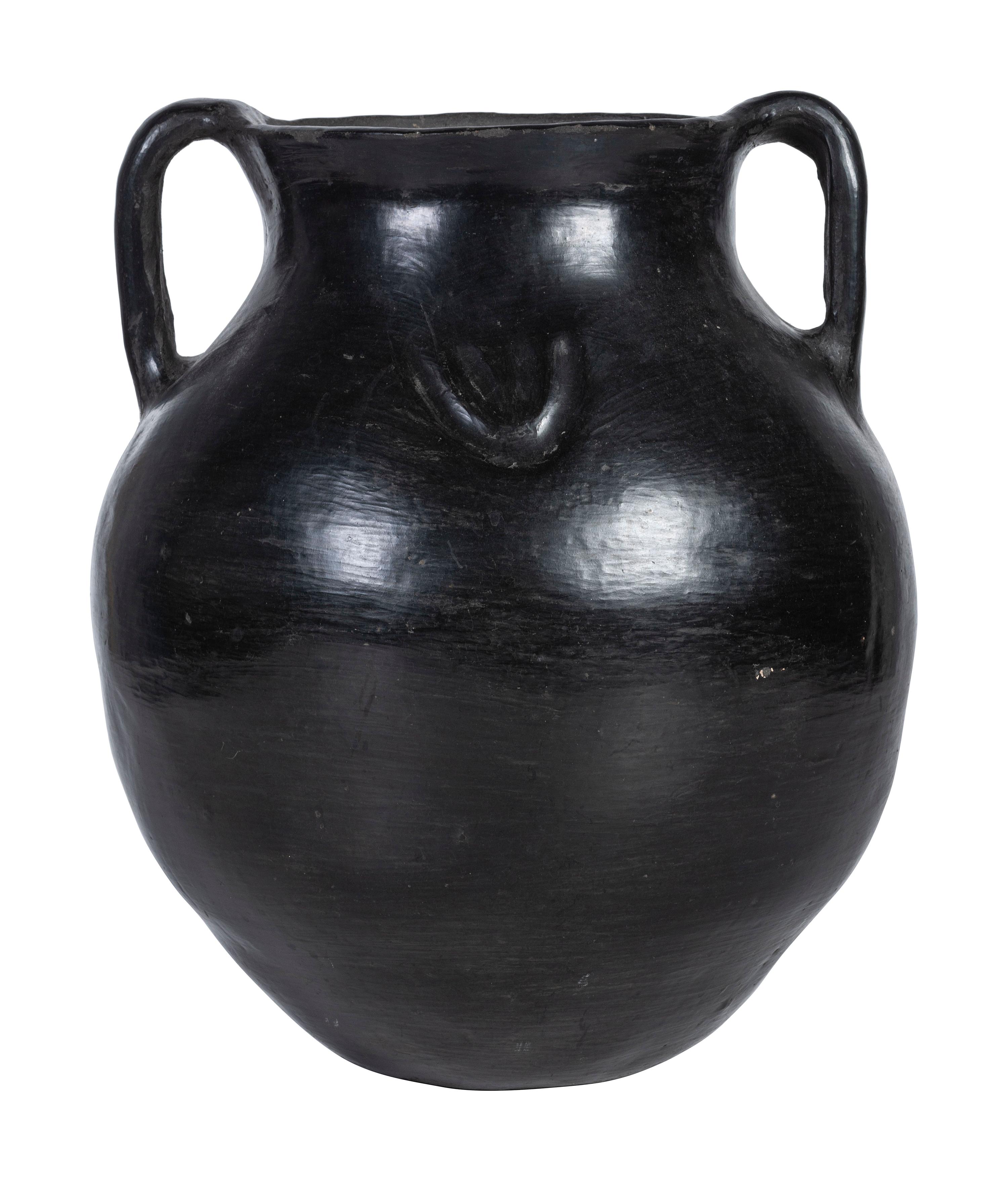 Santa Clara Blackware Pottery Jar