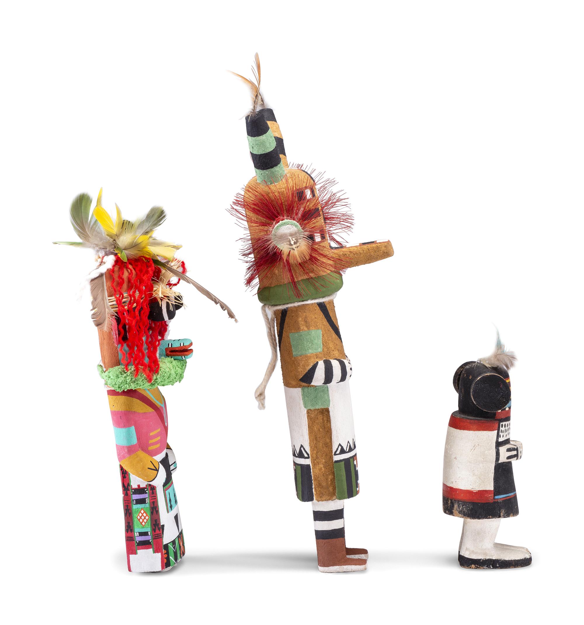 Brightly Colored Hopi Katsinas