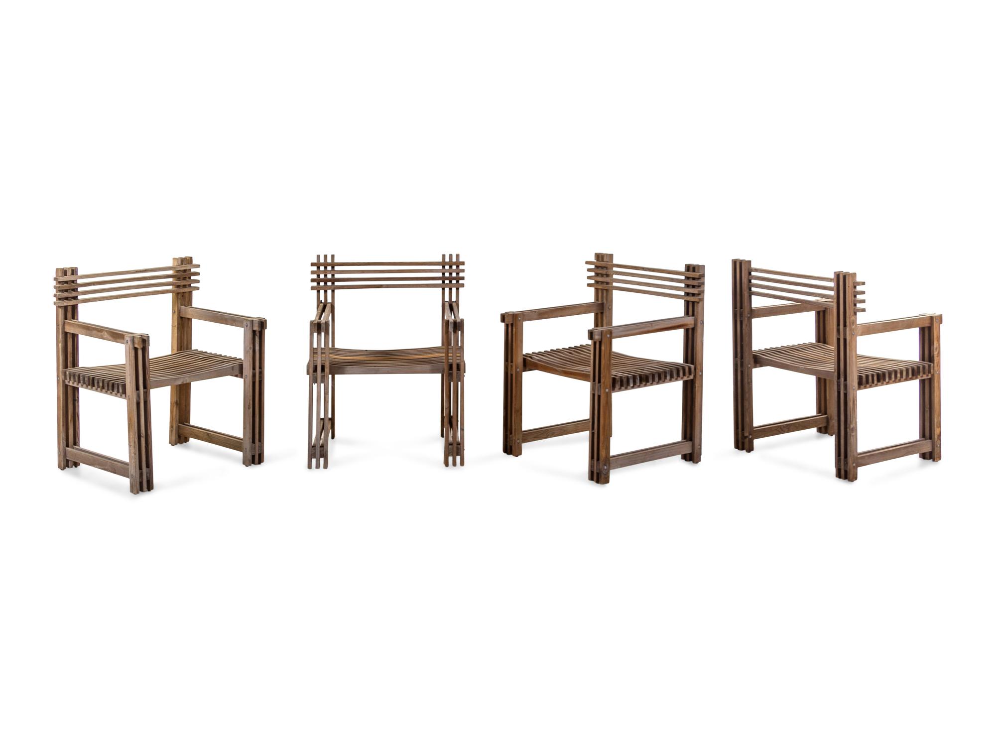Set of Four Armchairs