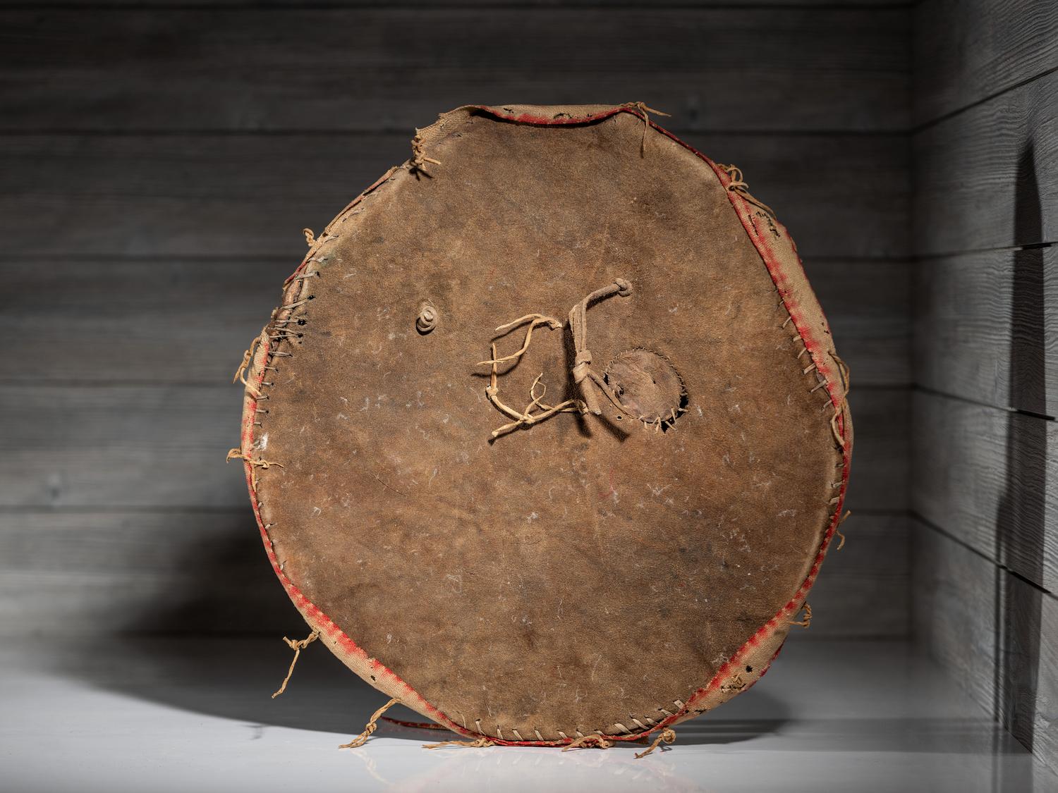 Osage Buffalo Hide Shield and Cover