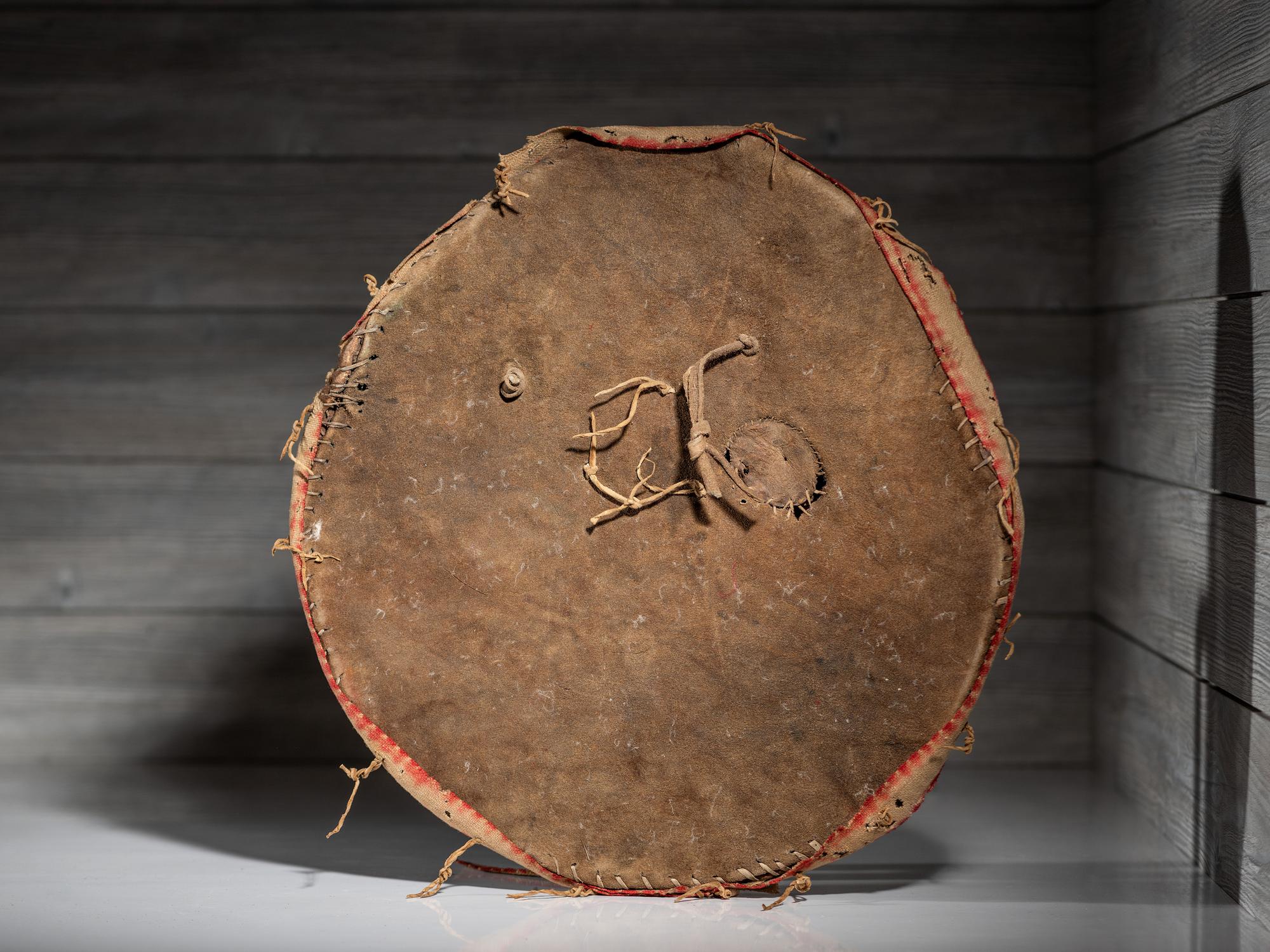 Osage Buffalo Hide Shield and Cover