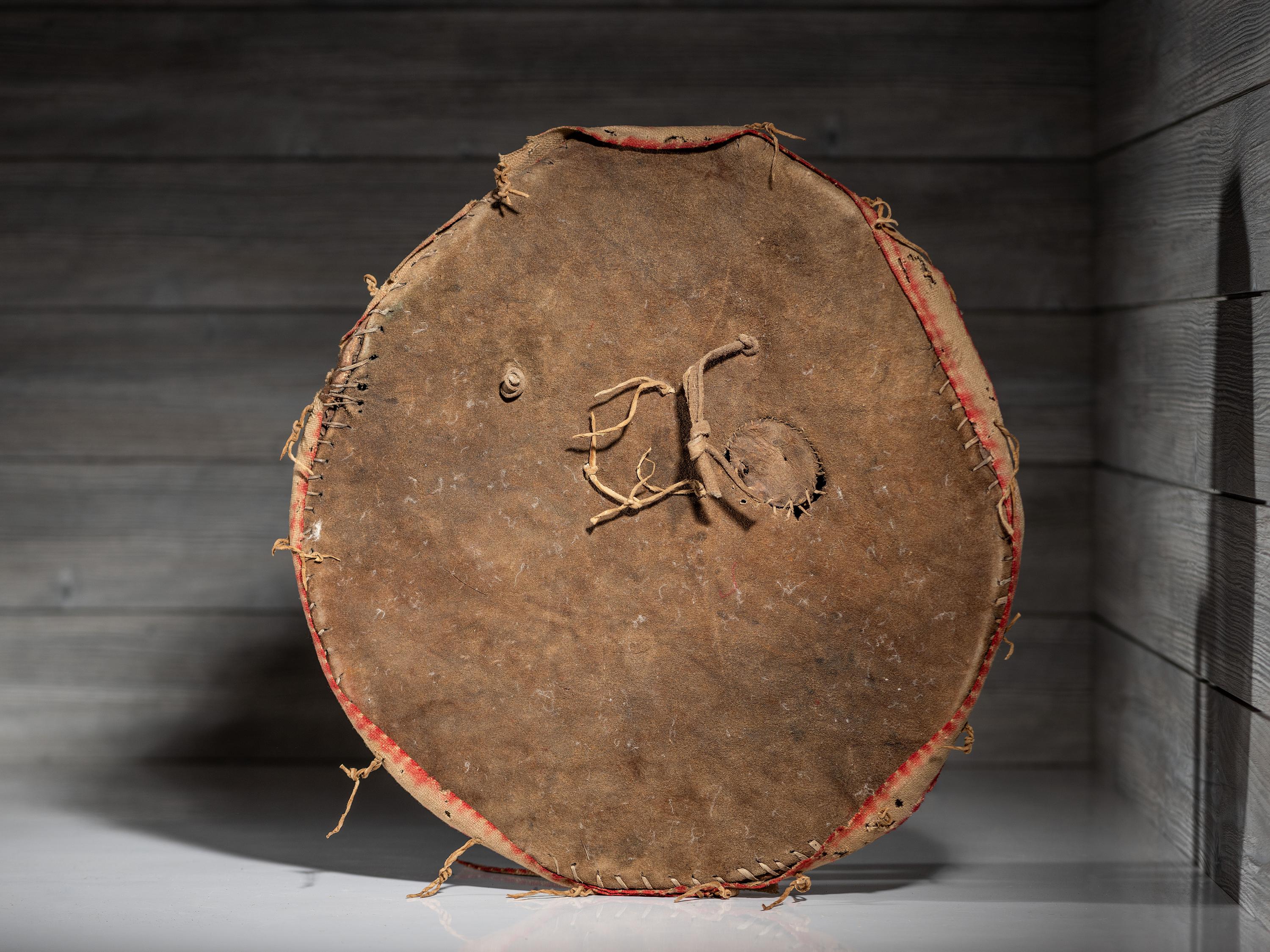 Osage Buffalo Hide Shield and Cover