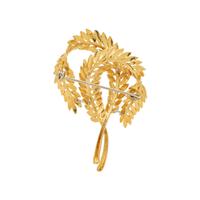YELLOW GOLD BROOCH