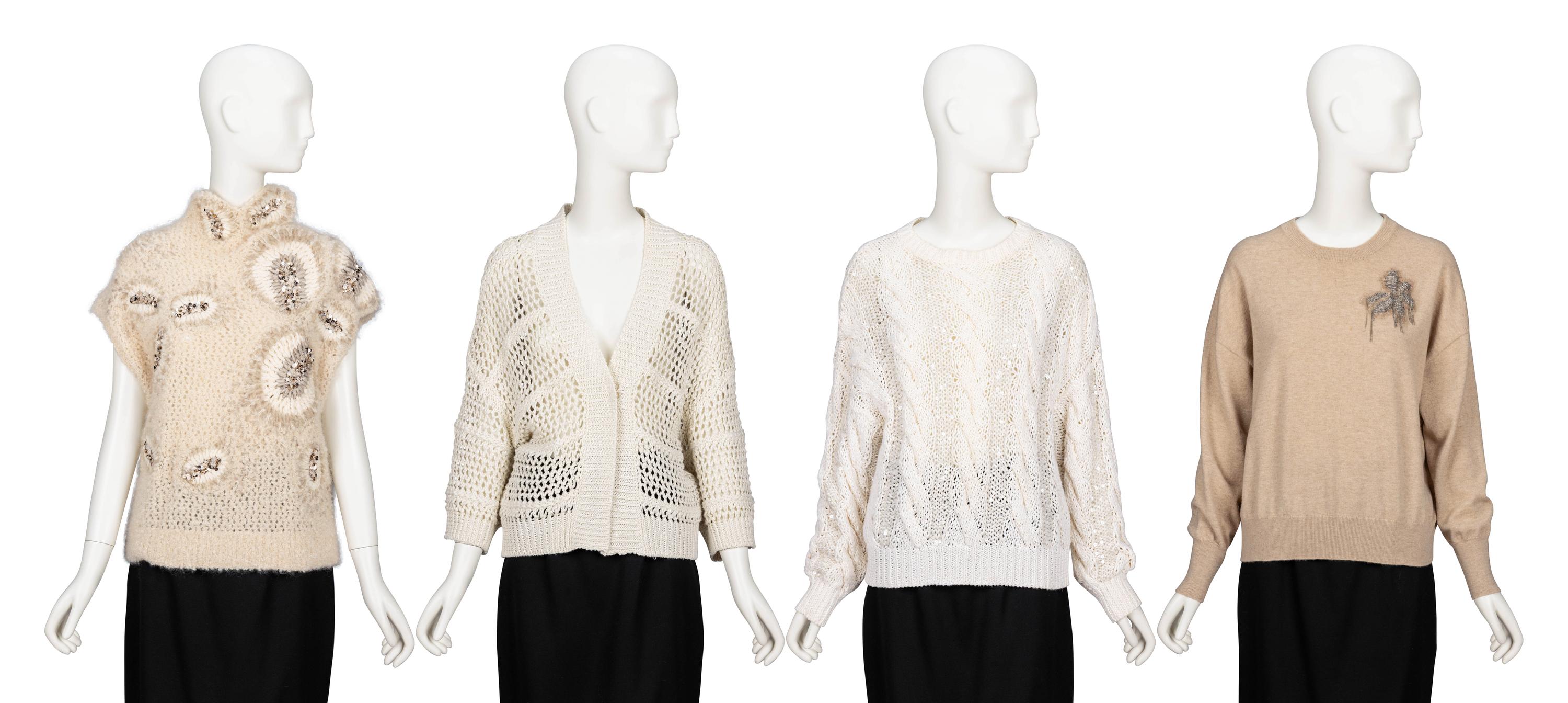 Brunello Cucinelli, Four Knit Tops