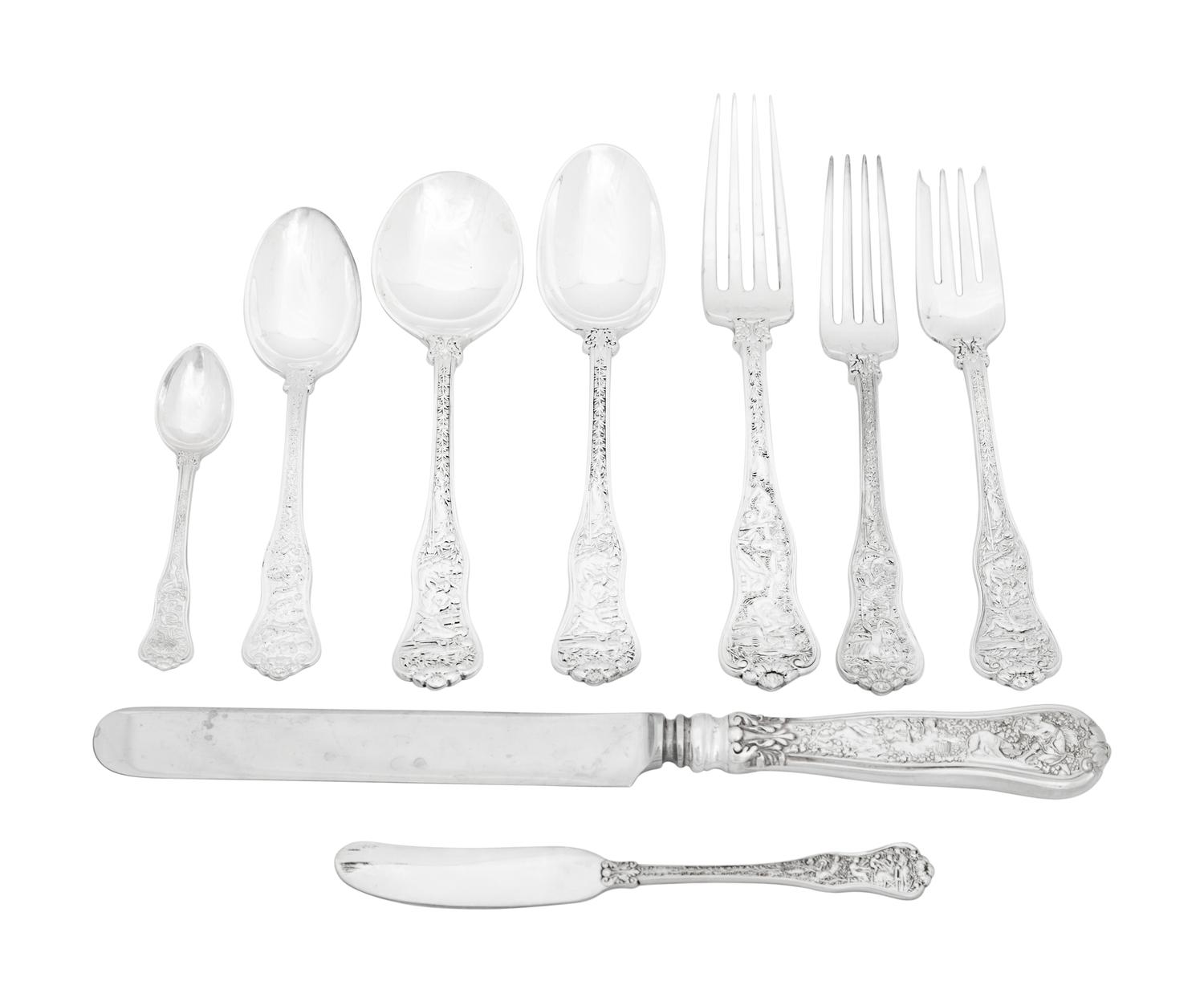 A Tiffany and Co. Olympian Silver Flatware Service