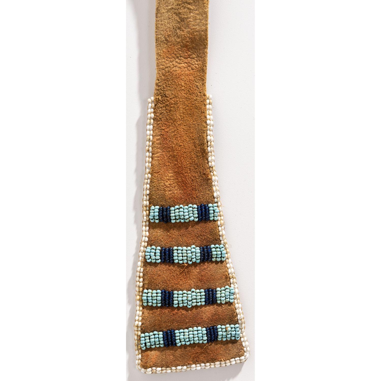 Apsáalooke Beaded Hide Belt Pouch