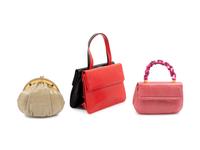 Three Judith Leiber Lizard Handbags, 1980-90s
