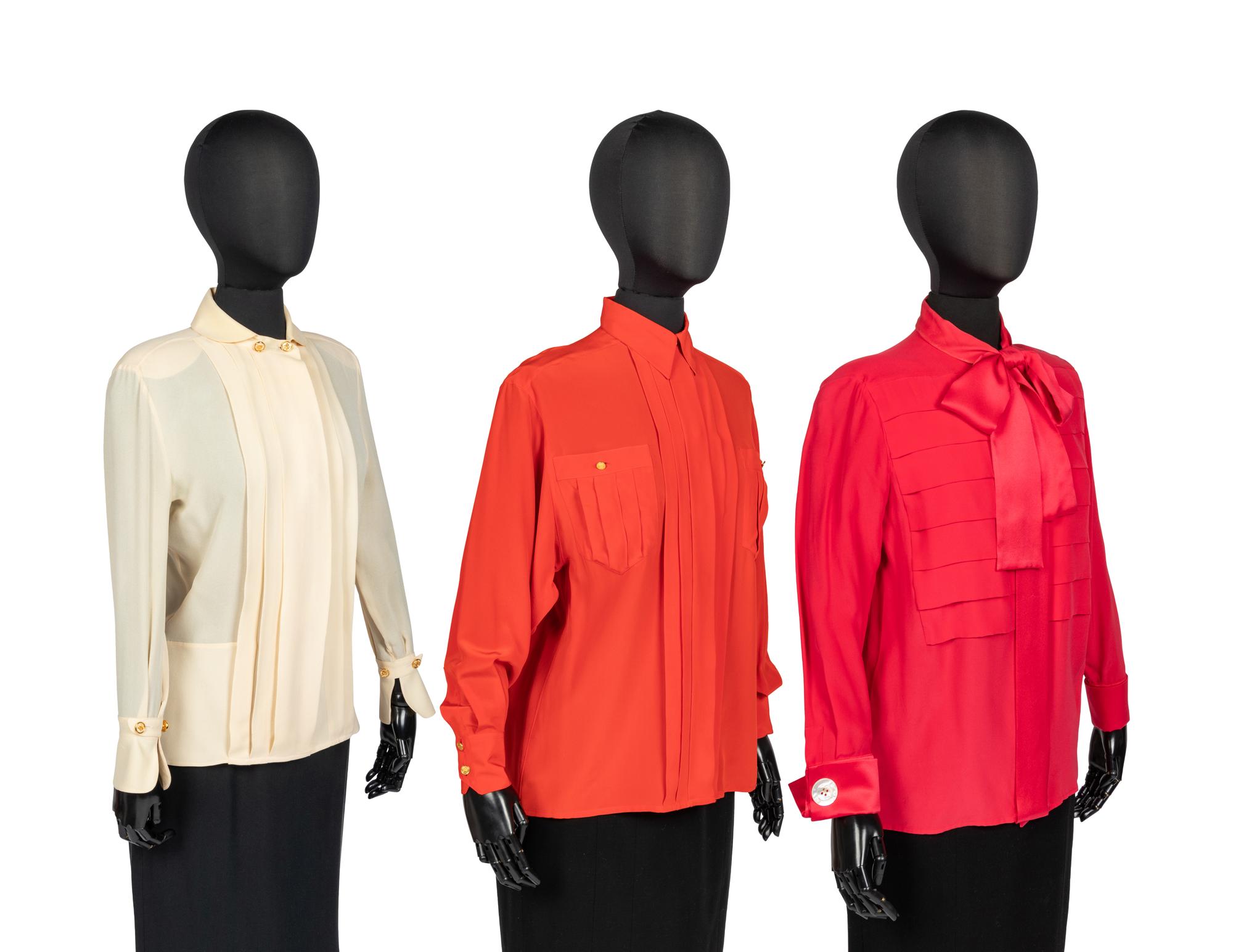 Three Designer Tops: Two Chanel & One Lagerfeld, 1980-90s