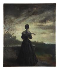 Woman Looking Out Over Landscape