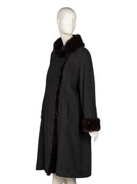 Mink-Lined Cashmere Coat