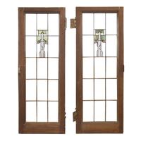 A Pair of George Maher Windows from the Morse House, Glencoe, IL. 16.5" W x 1.5" D x 35.5" H — United States, 1906