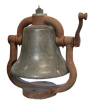 A Bronze Locomotive Bell 15" W x 12.5" D x 18.5" H — United States, Circa 1900