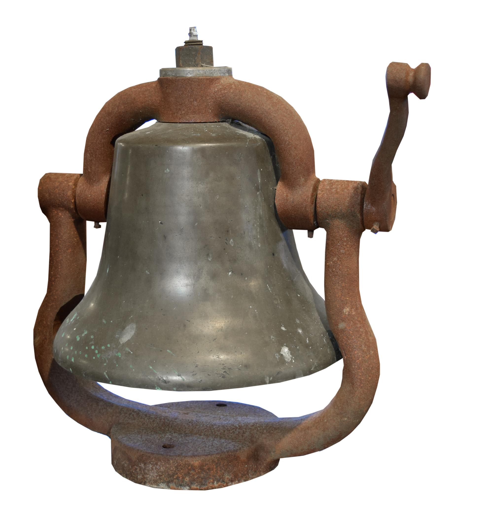 A Bronze Locomotive Bell 15" W x 12.5" D x 18.5" H — United States, Circa 1900