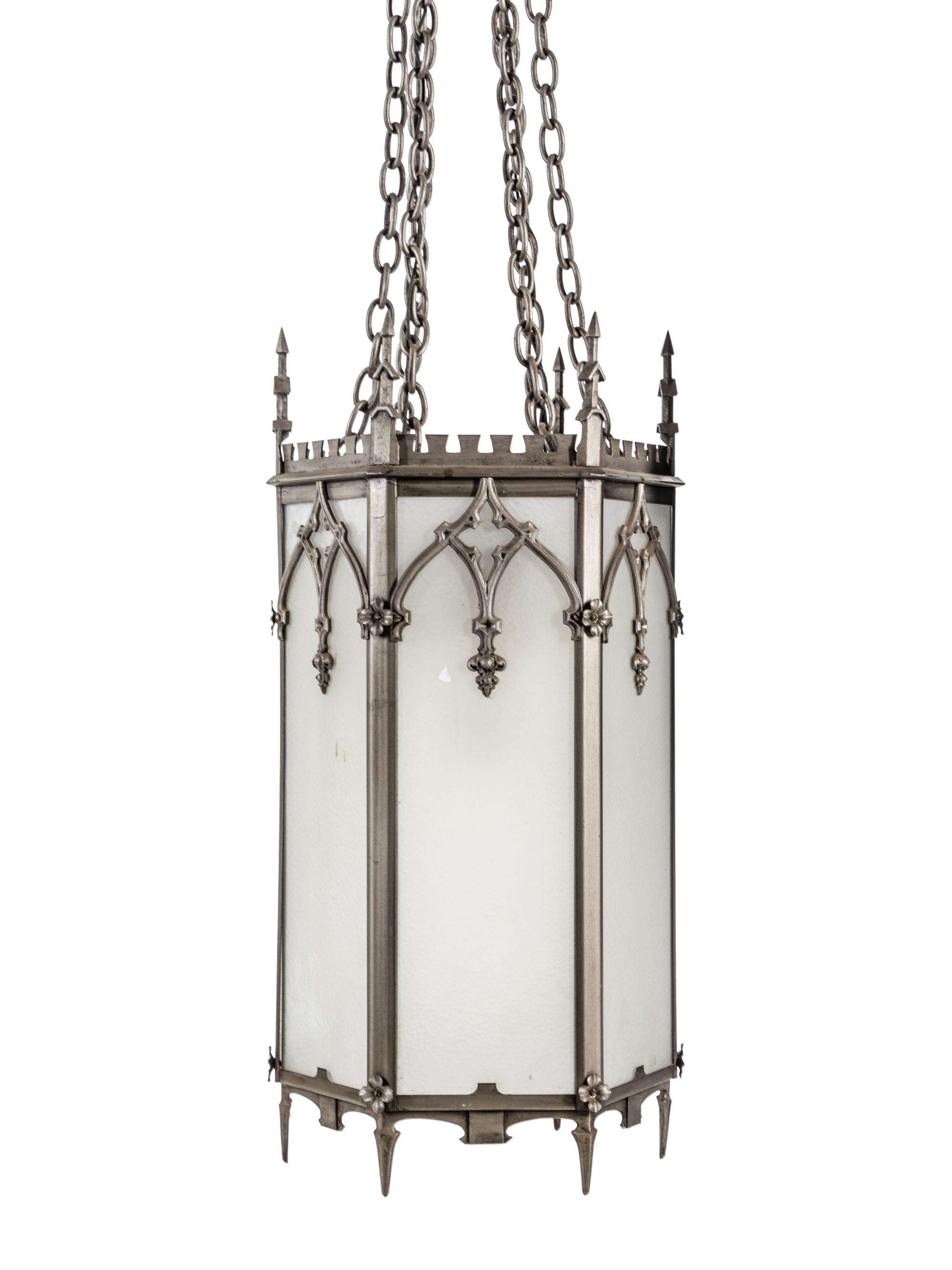 A Gothic Revival Iron Lantern