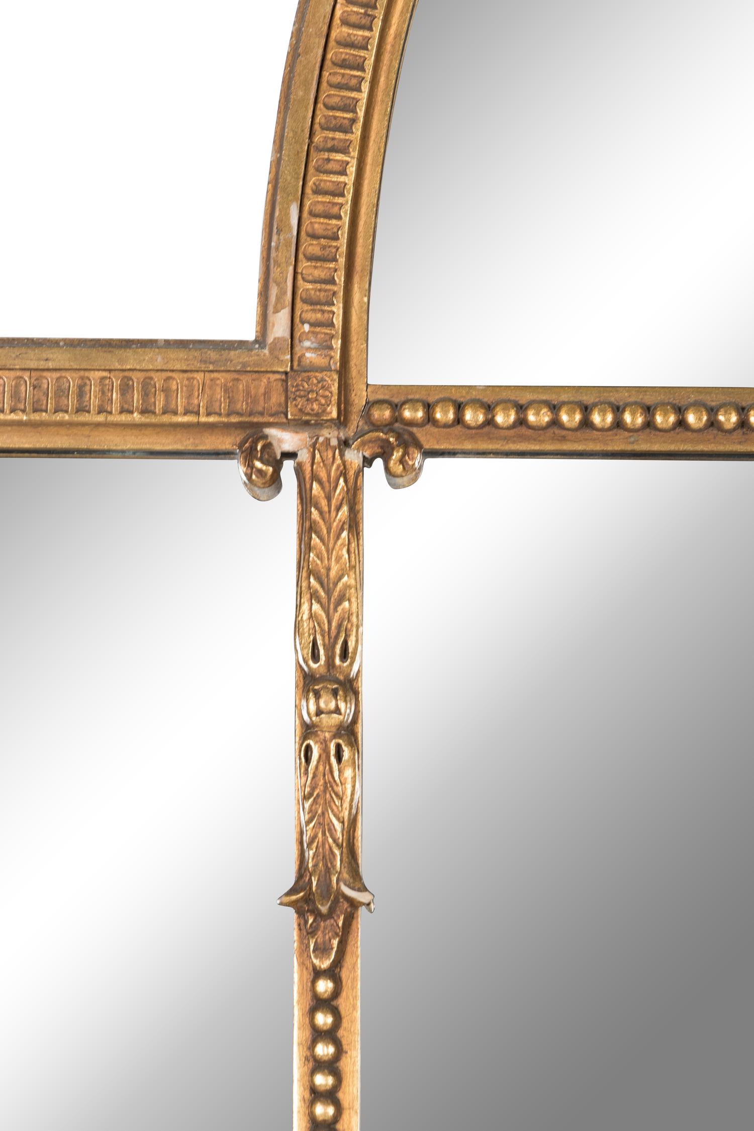 A Set of Three Large Giltwood Mirrors