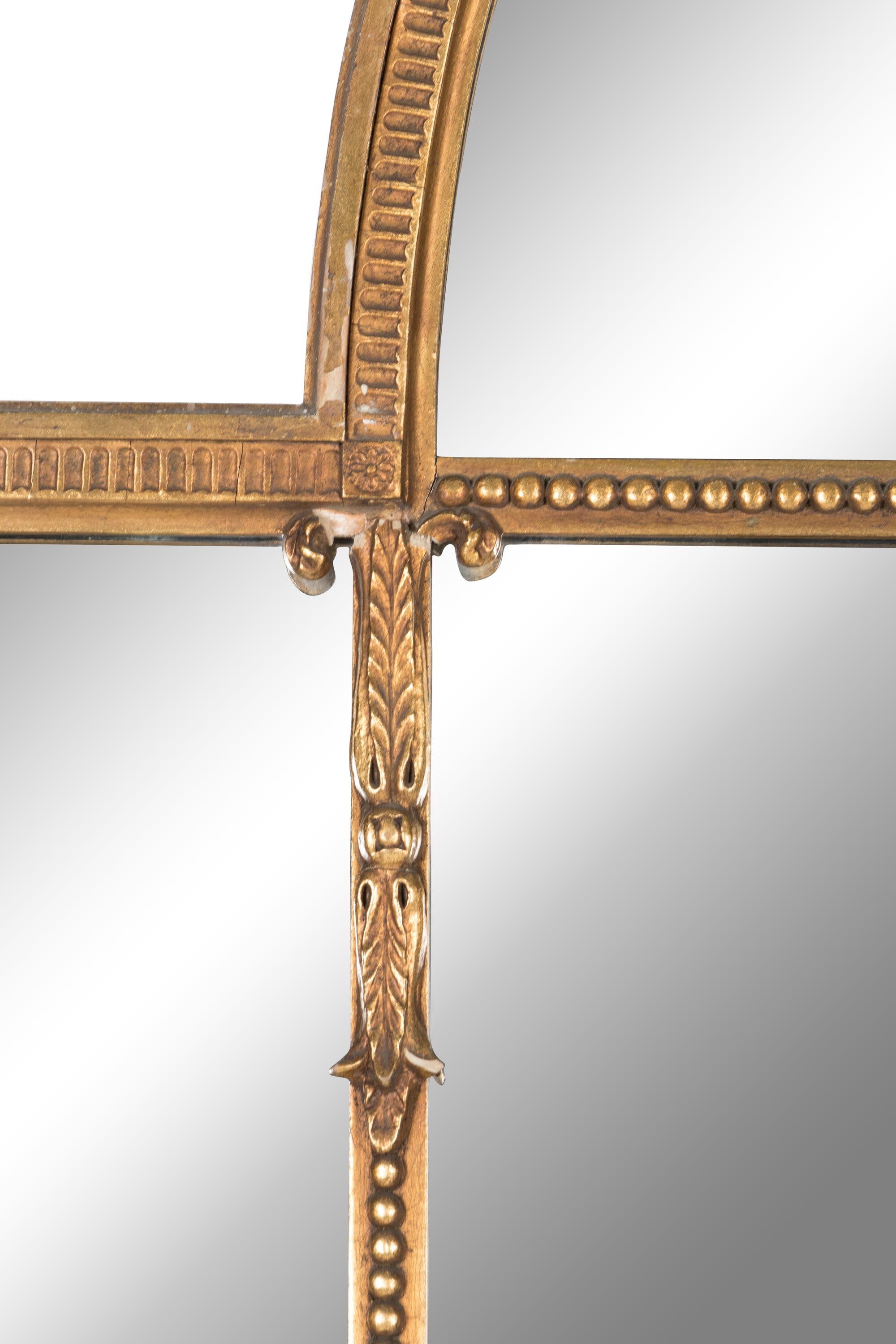 A Set of Three Large Giltwood Mirrors