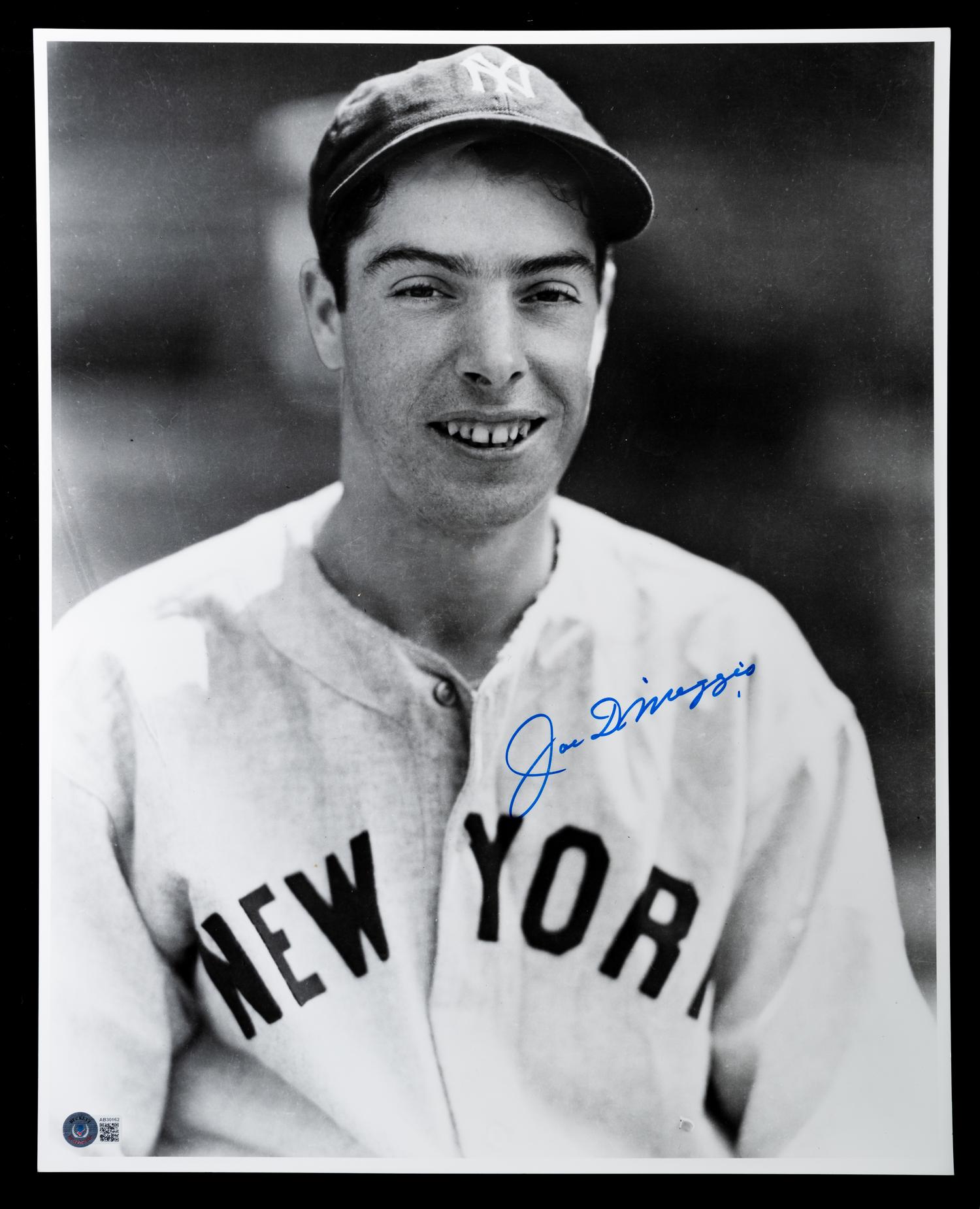 A Joe DiMaggio Signed Autograph Large Format Photograph (Beckett Authentication Services BAS Certified),
