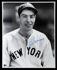 A Joe DiMaggio Signed Autograph Large Format Photograph (Beckett Authentication Services BAS Certified),