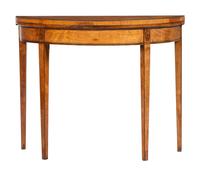 A George III Elmwood Flip-Top Game Table