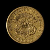 An 1862-S Liberty Head $20 Gold Coin