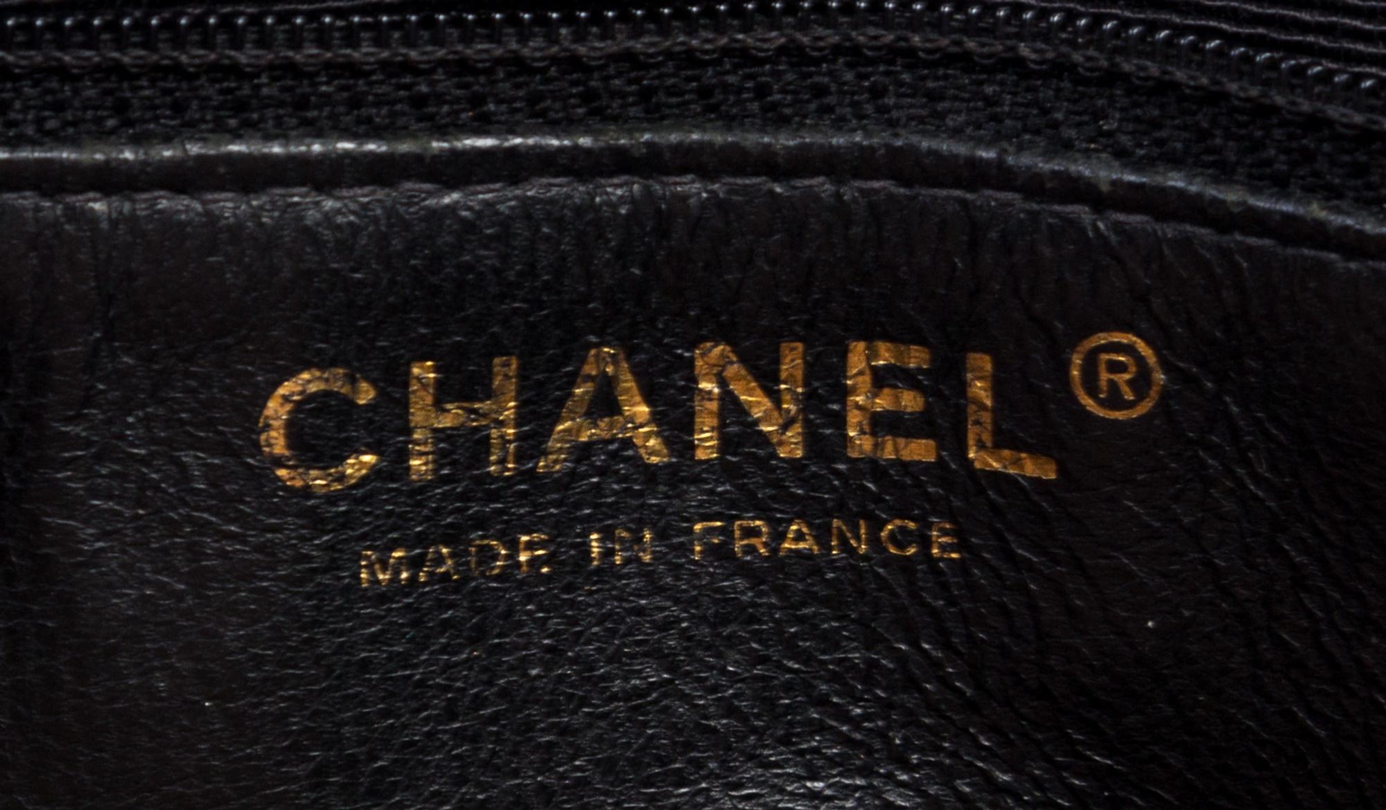A Chanel Black Lambskin Quilted Tote Bag, 11.75" x 9" x 3.5"; Strap drop: 10.5".