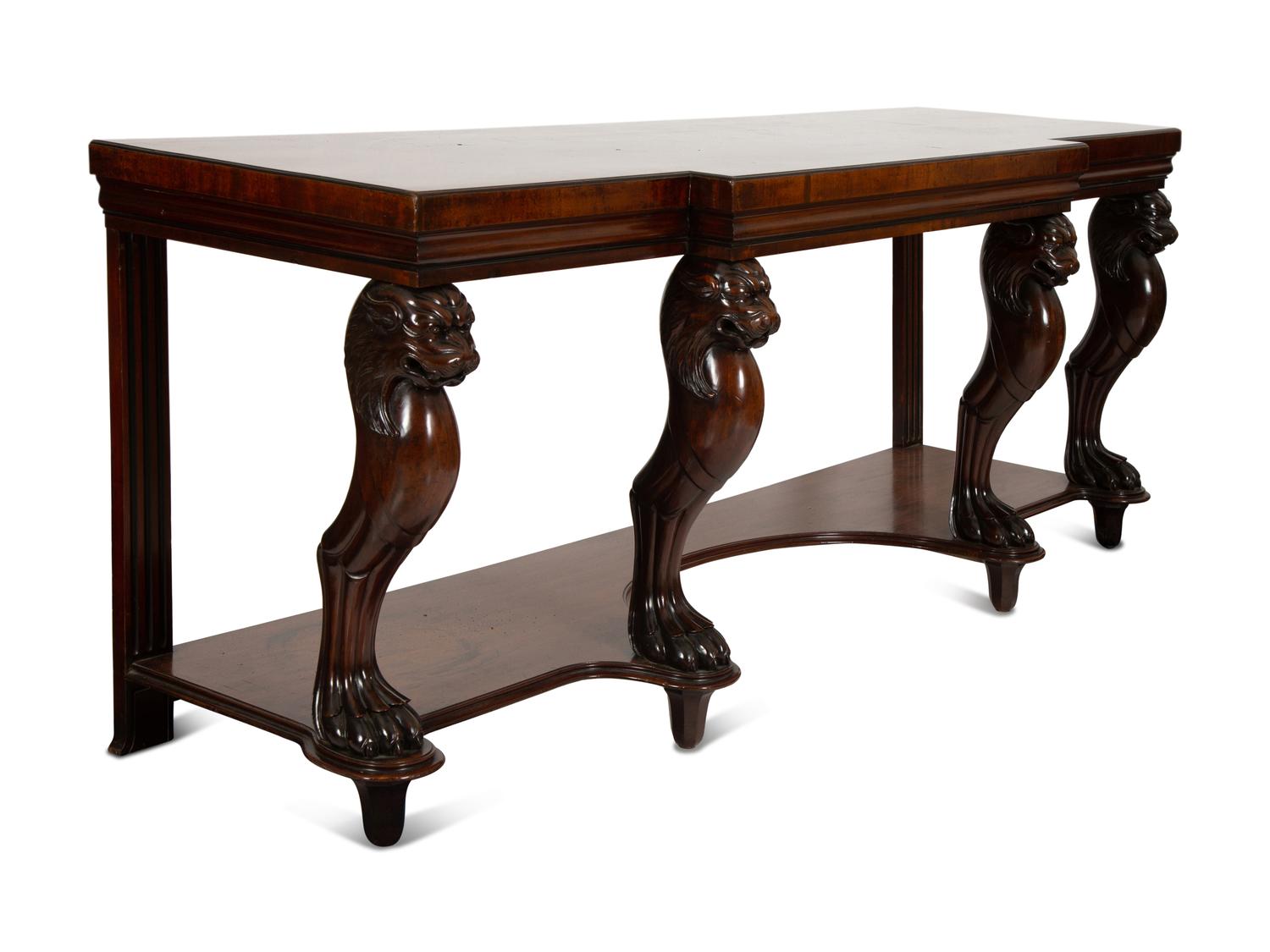 A Regency Style Mahogany Breakfront Hunt Board