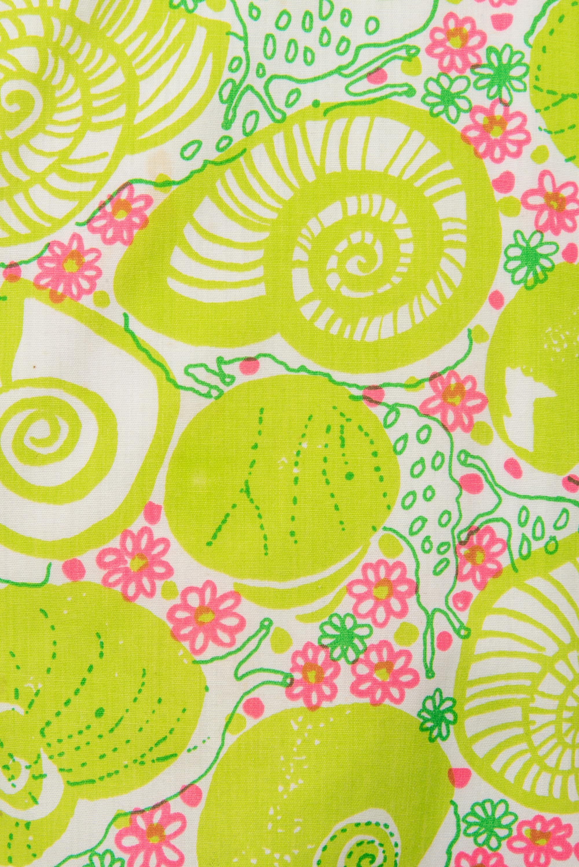 Five Floral Dresses by Oscar de la Renta, Bill Tice and Lilly Pulitzer, 1970-80s
